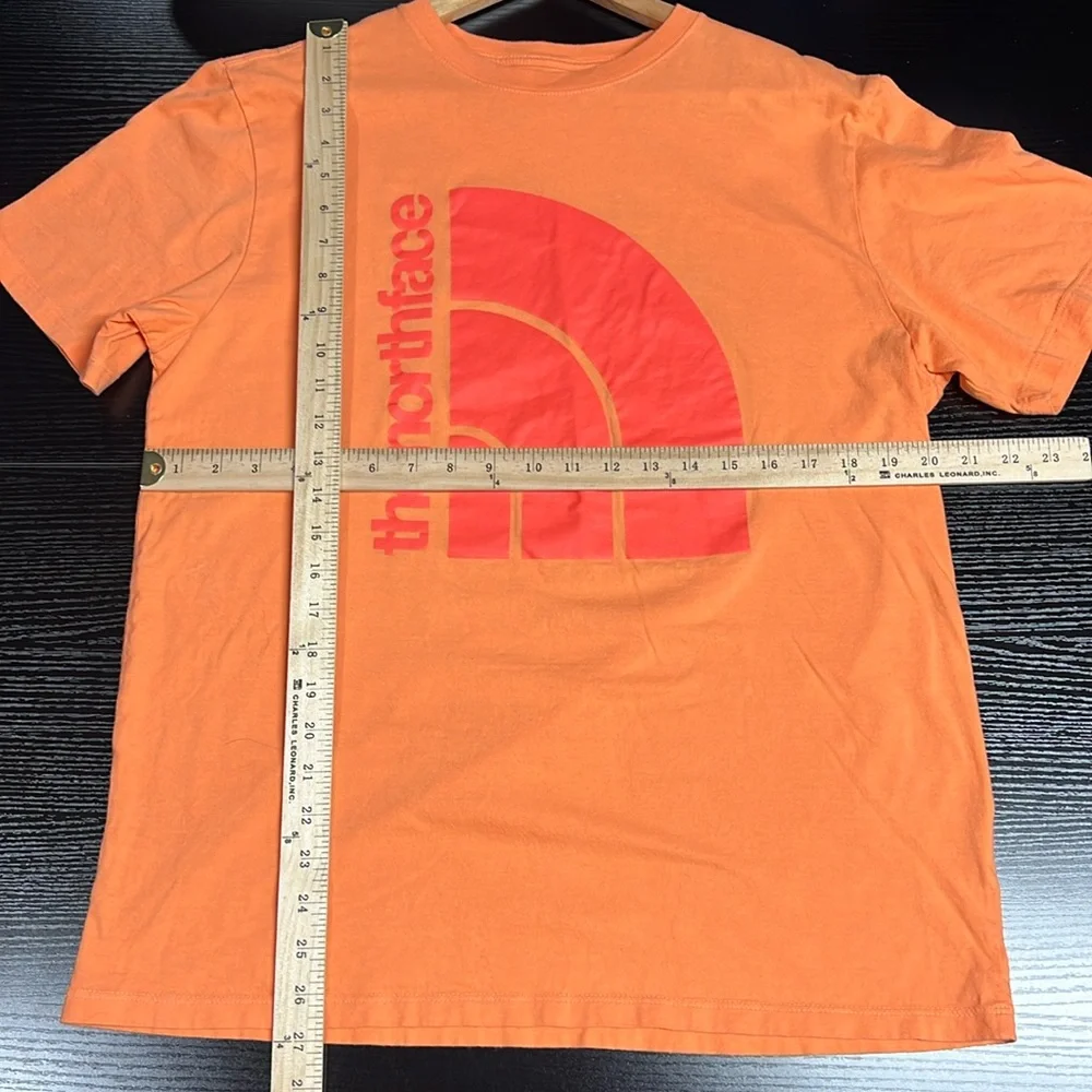 The North Face Men's‎ Short-Sleeve Jumbo Half Dome Orange Shirt Tee Size Large